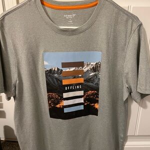 Old Navy Gray Short Sleeve Tee with Graphic